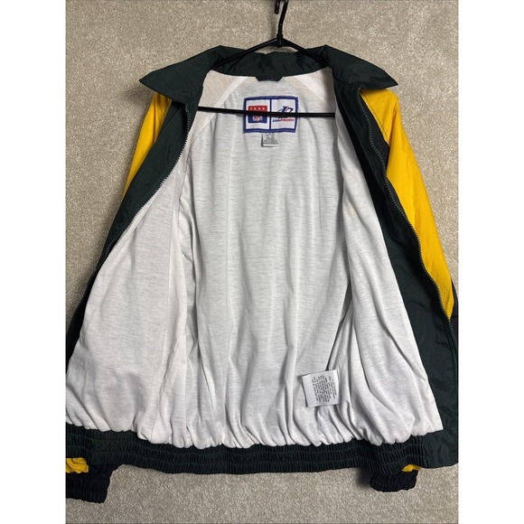 Vintage Green Bay Packers Jacket Logo Athletic Youth Large (14-16) Windbreaker - Picture 5 of 9